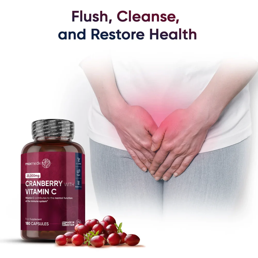 WeightWorld Cranberry avec vitamine C 25 000 mg 180 gélules