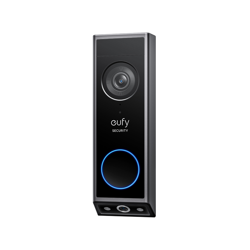 EUFY Security Video Doorbell E340 Caméra à double objectif avec protection des colis, vision 2K Full HD et vision nocturne en couleur, sans fil avec stockage local extensible jusqu'à 128 Go
