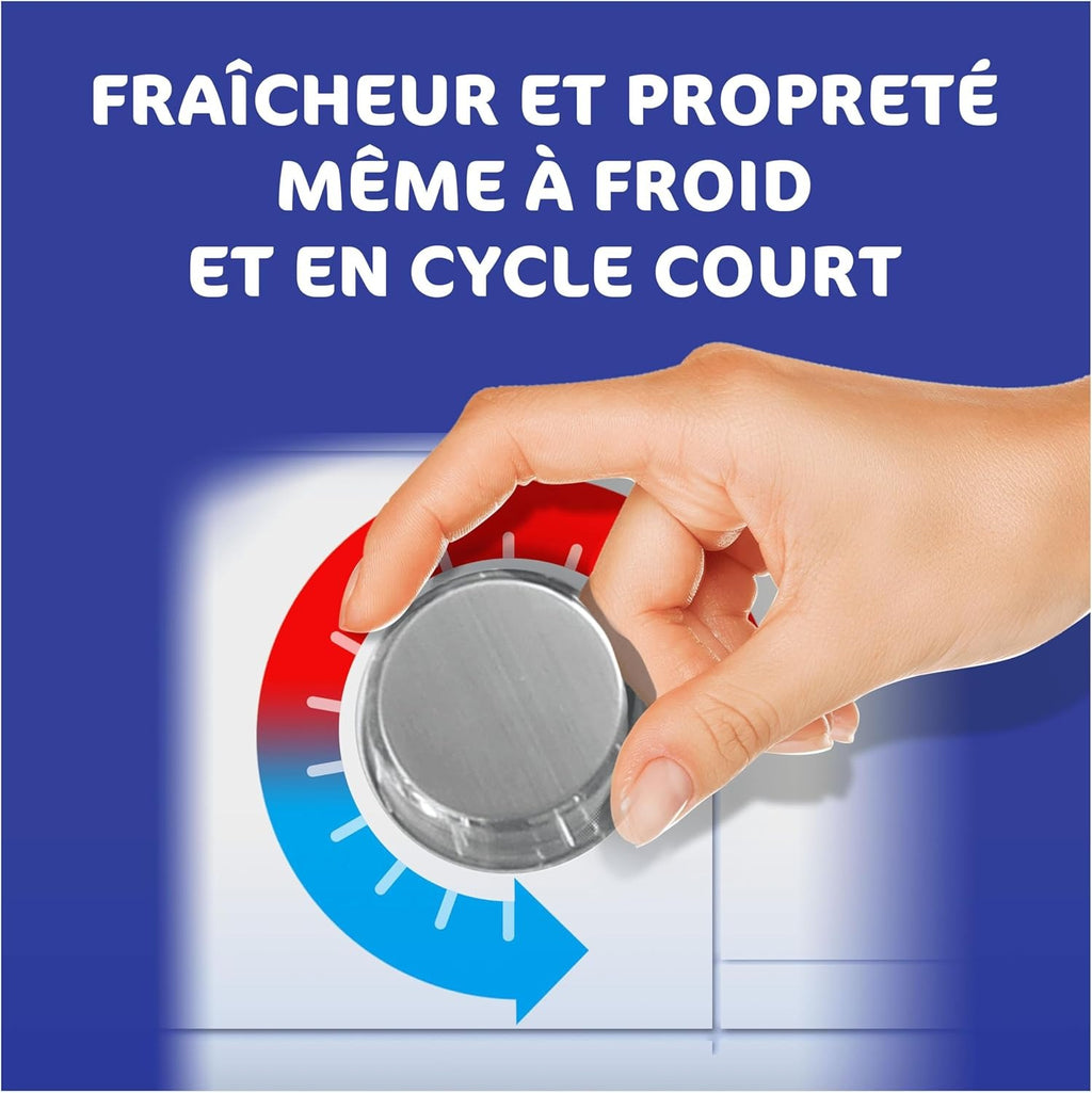Dash Lessive Liquide 2-en-1 Ambre et Orchidée 1.98L