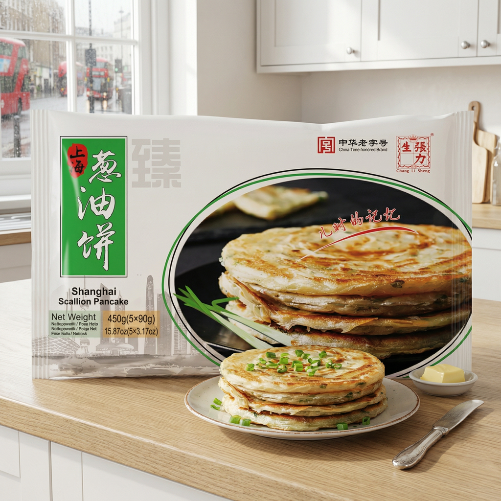 Chang Li Sheng galette de Shanghai à la ciboulette - 450 g
