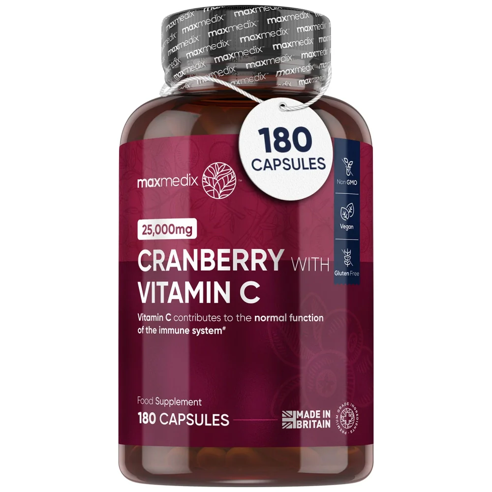 WeightWorld Cranberry avec vitamine C 25 000 mg 180 gélules
