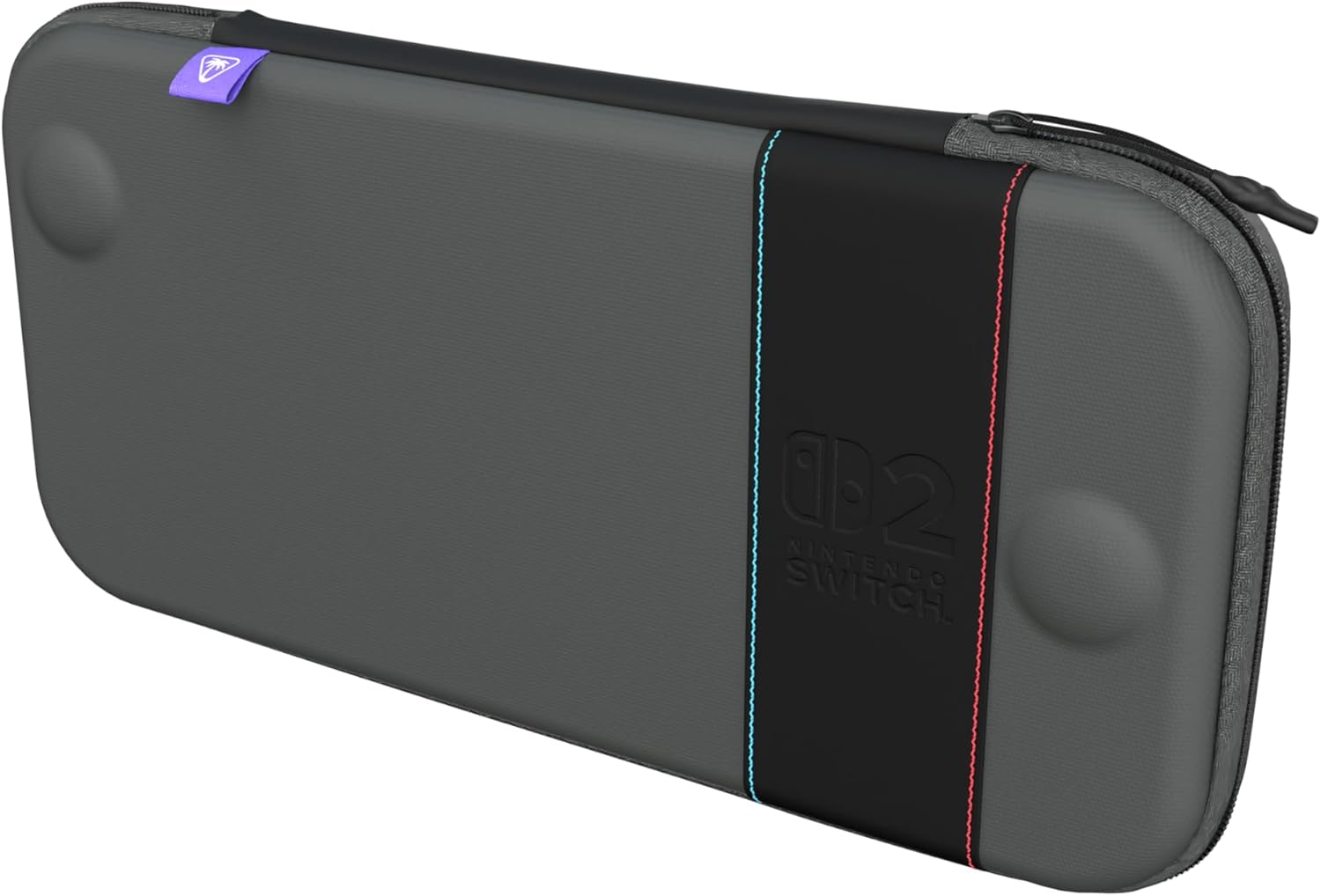 Turtle Beach Étui de transport fin Playtrek pour Switch 2 - Sous licence officielle Nintendo - Noir charbon