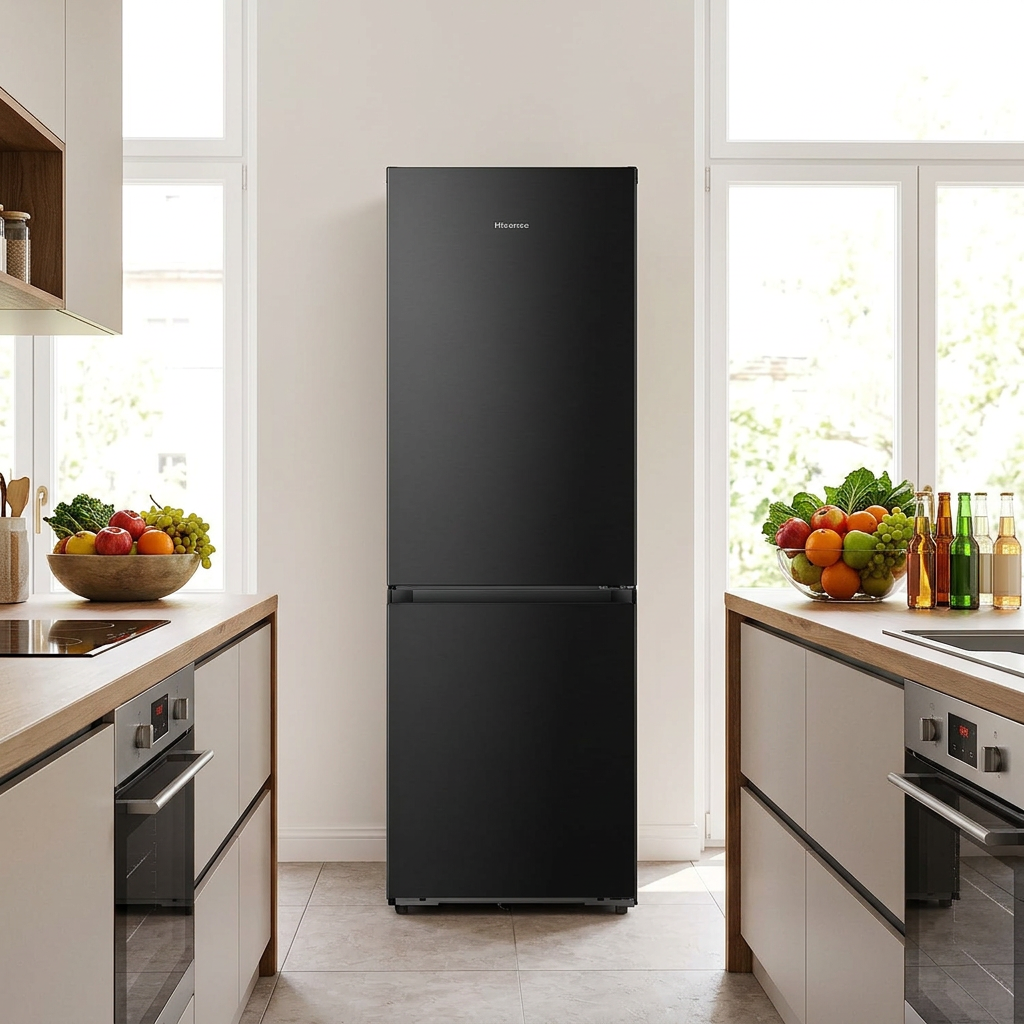 Hisense RB3K330SAFC Réfrigérateur-congélateur, Pose libre, Capacité 330 litres, 35 dB