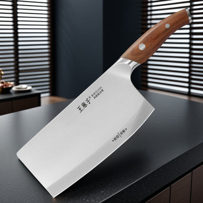 Wangmazi Couteau de cuisine 3-en-1 en acier, hachage et découpe