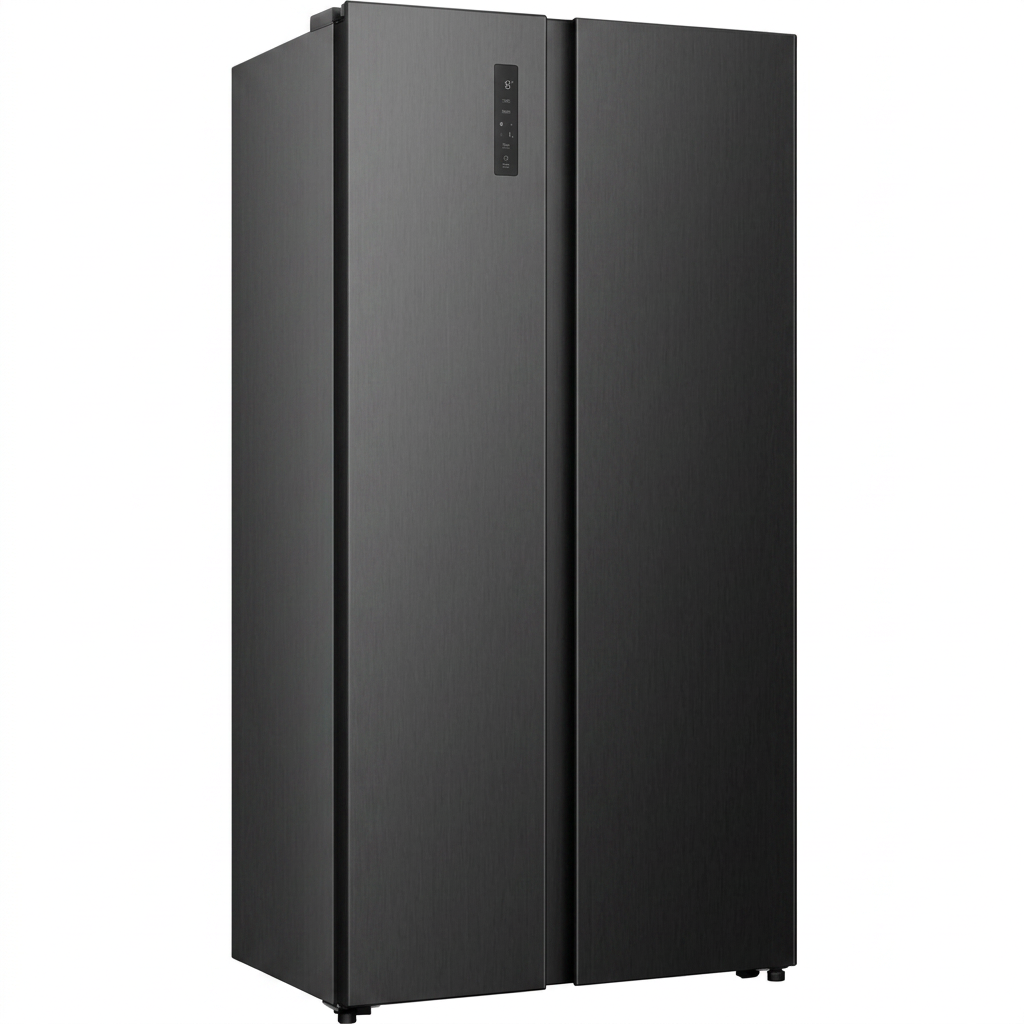 Hisense RS3P558NEFD 544 L Réfrigérateur-Congélateur Américain Side-by-Side – Total No Frost, Multi Air Flow, Distributeur d'Eau et de Glace, Noir