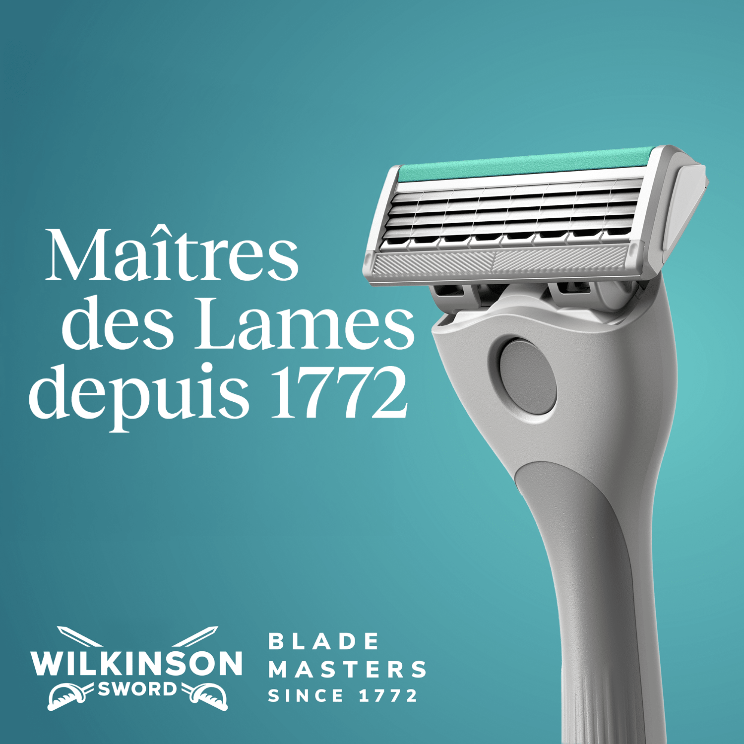 Wilkinson Sword Lames de Rasoir Quattro Titanium Sensitive x4
