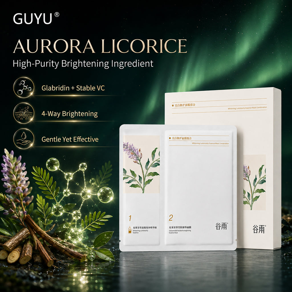 GUYU Set de Masques en Tissu Essence Éclaircissante (30 ml + 1,5 ml) × 5