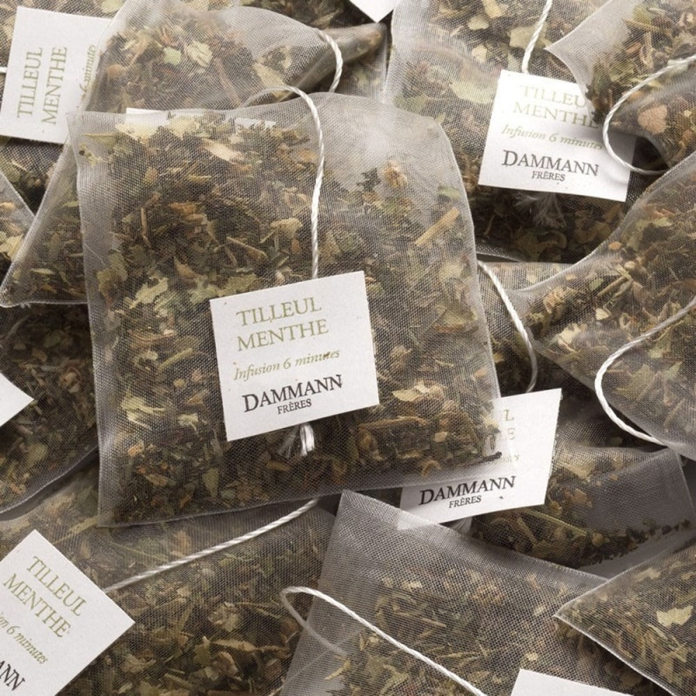 Dammann Frères Tisane tilleul et menthe verte 24 sachets 48 g