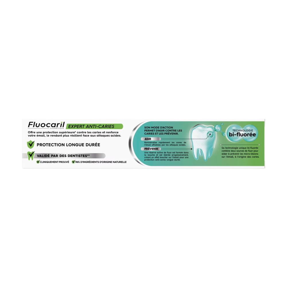Fluocaril Expert Dentifrice Soin Complet Anti-Caries Double Fluor 75 ml