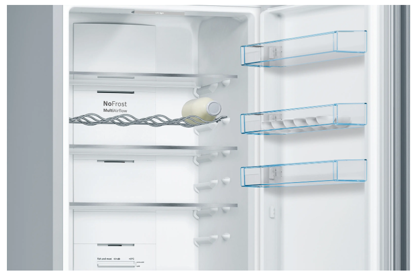 Bosch KGN39VLEB Réfrigérateur et congélateur 368 L Classe E - Inox