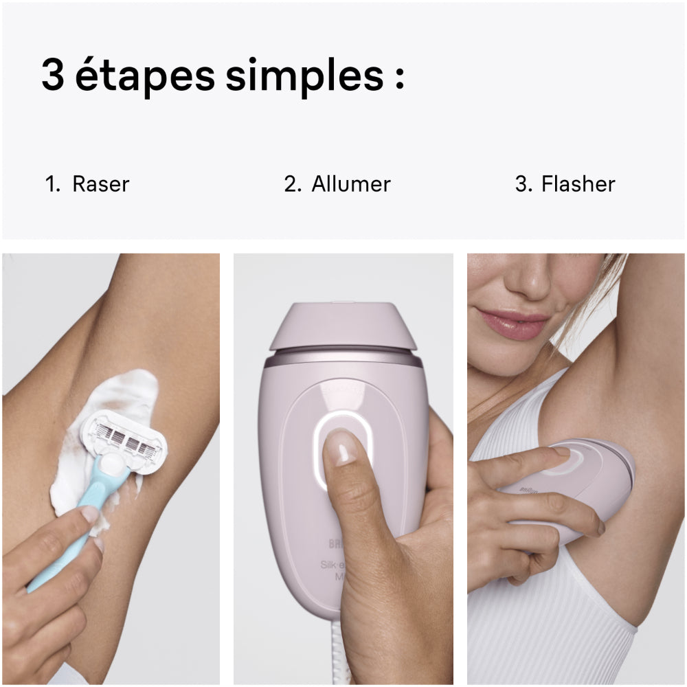 Braun Silk-expert Mini PL1100 - Épilateur à Lumière Pulsée (IPL) Compact - Réduction Durable des Poils - Visage et Corps