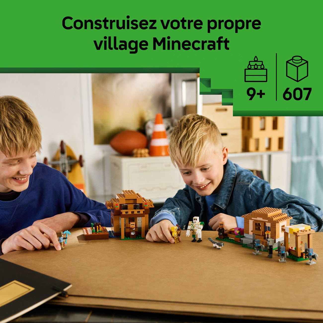 LEGO Minecraft 21596 L'Évocateur à l'attaque du village