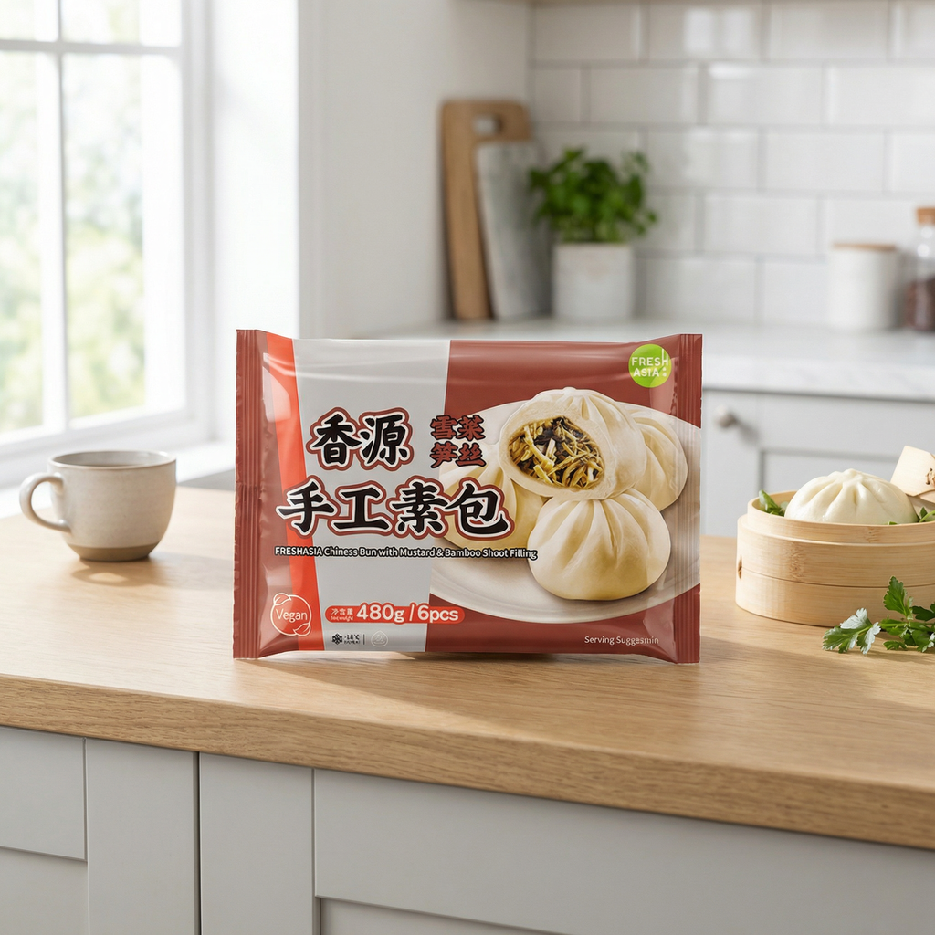 FRESHASIA Bao à la moutarde et pousses de bambou salées et hachées - 480 g