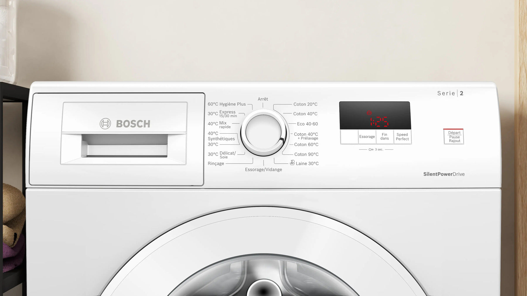 Bosch WGE02407FR lave-linge frontal 7 kg 1 400 tr/min Classe A