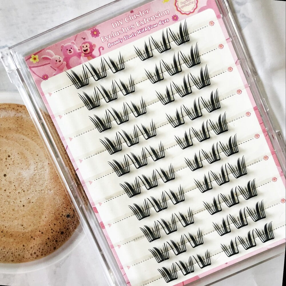 MeoMagic Extensions de cils classique - 10 lignes - F23 (colle et pinces à épiler non incluses)