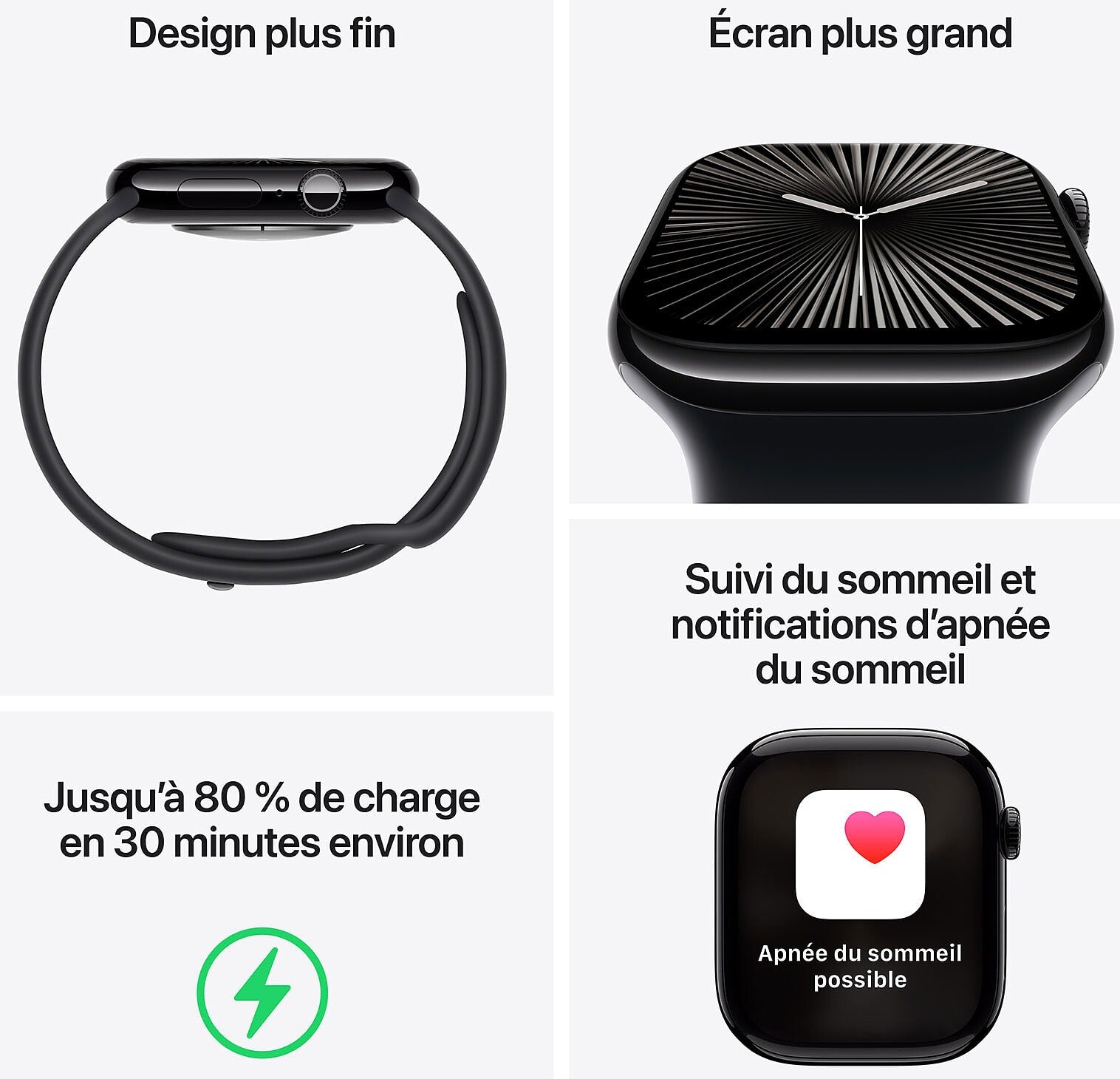 Apple Watch S10 GPS 46 mm - Noir SL