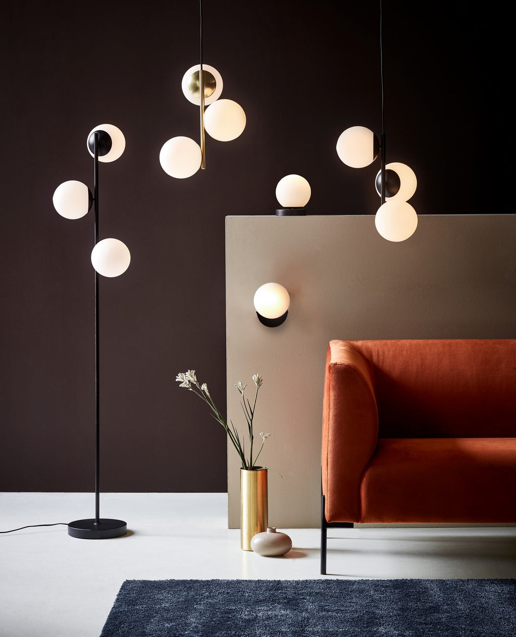 Lampadaire LILLY métal noir IP20 E14 - Nordlux, Intérieur