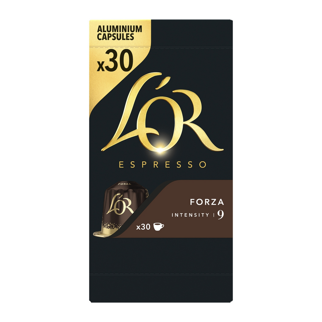 L'OR Café Capsules Forza Intensité 9 Compatibles Nespresso® la boite de 30