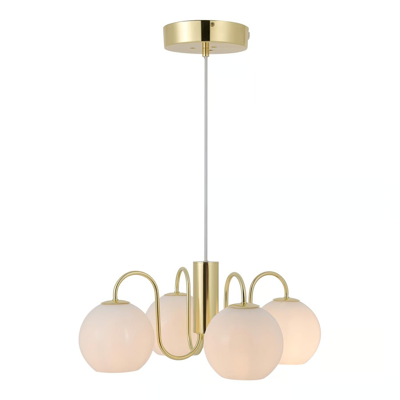 Suspension FRANCA 4-Spot métal laiton IP20 E14 - Nordlux, Intérieur