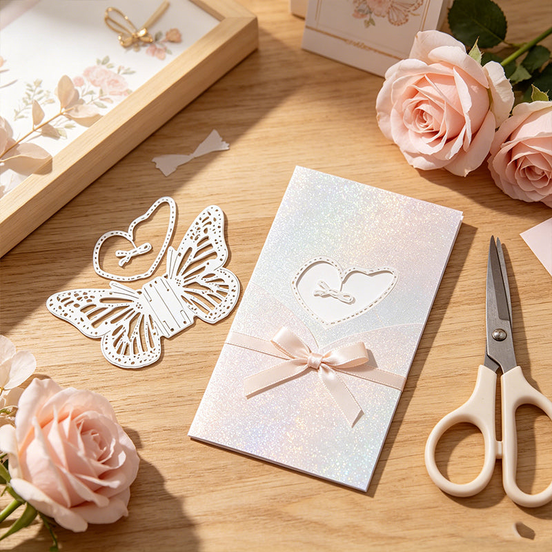 Creative pour papillon dies de découpe en métal gabarit scrapbooking outil de gaufrage cartes en papier album décoration, un papillon et outils