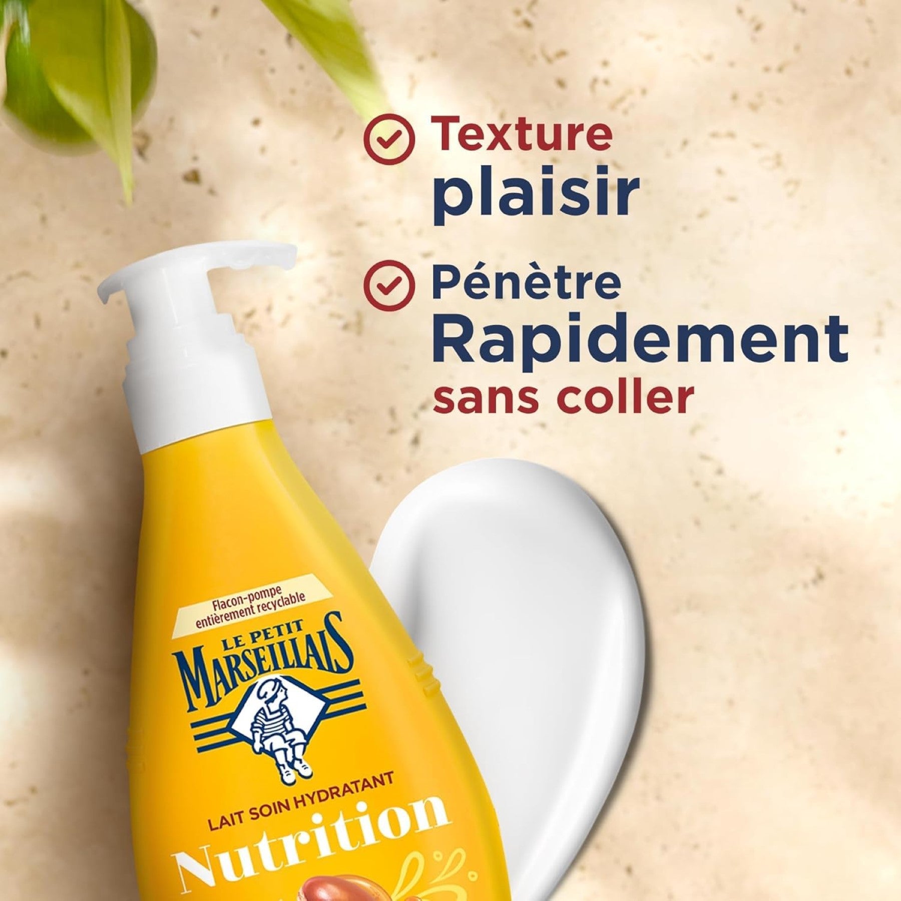 Le Petit Marseillais Lait Soin Hydratant Nutrition Flacon 250 ml