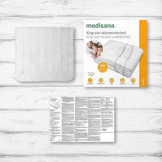 medisana HU 676 Chauffe-matelas électrique, Format très grand lit, Taille XL