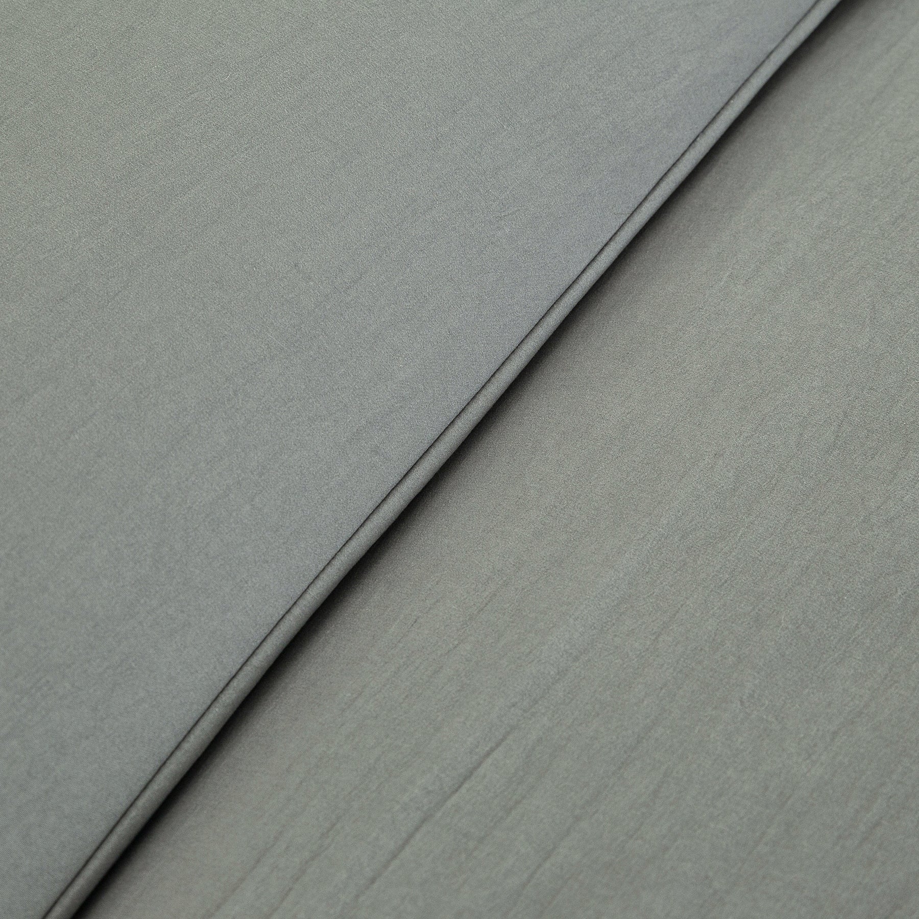 Parure de lit en coton imité lavé, gris foncé, 135 x 200 cm + 80 x 80 cm x 1