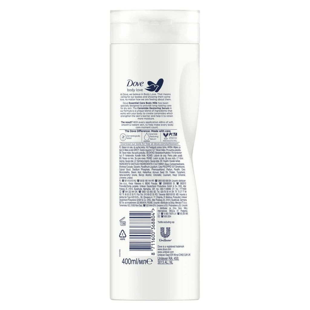 Dove - Lait corporel peau sèche - 400 ml