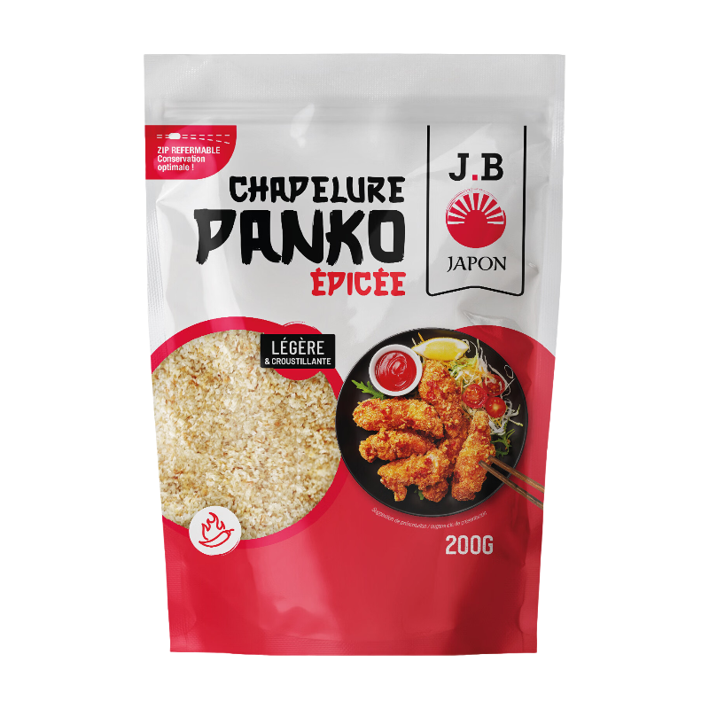 J.B JAPON Chapelure panko épicée 200 g