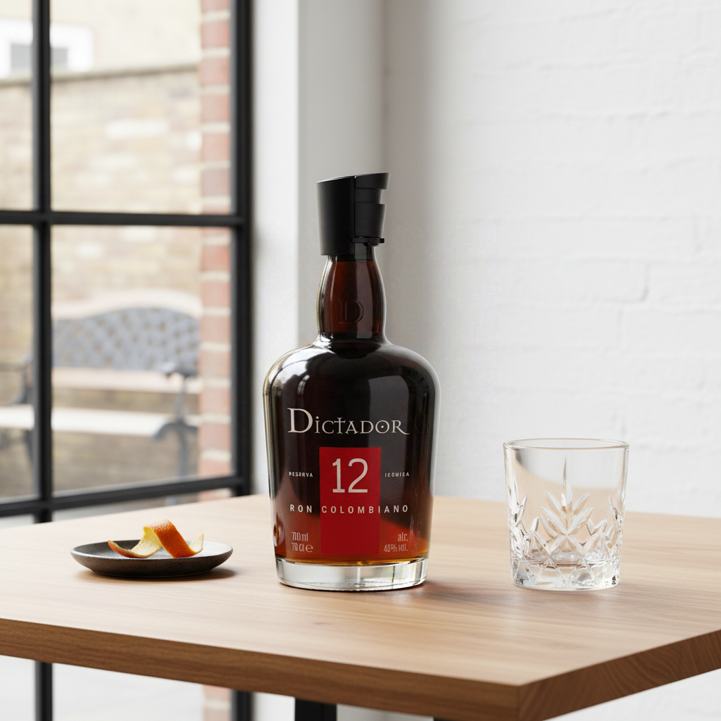 DICTADOR - 12 Ans - Rhum Vieux Ambré - Origine: Colombie - Notes de Figues & Réglisse - Vieilli en Fût de Bourbon & Sherry - 40% Alcool - 70 cl