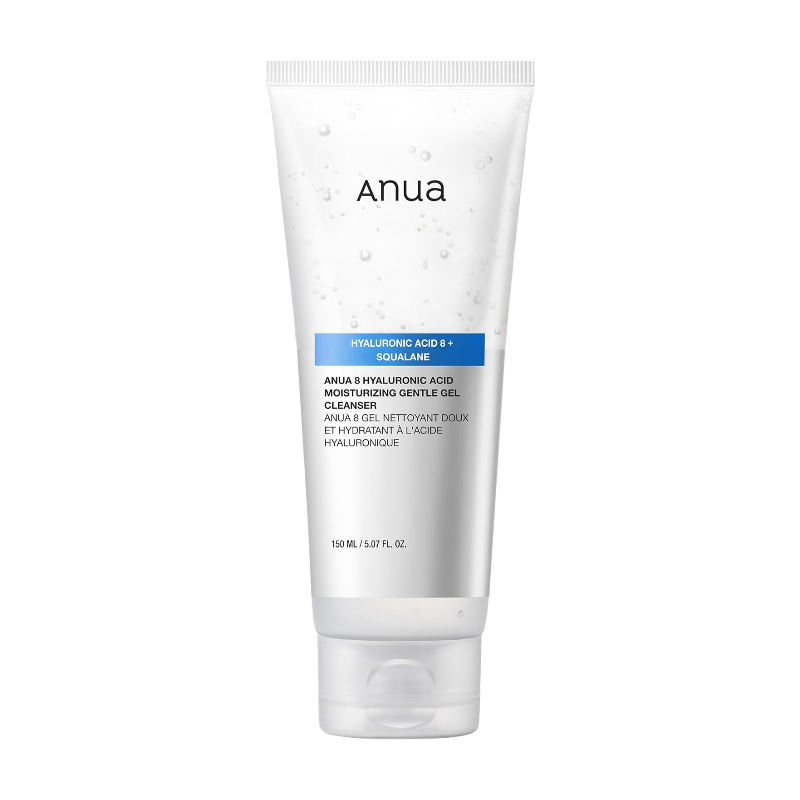 Anua Gel Nettoyant Doux Hydratant aux 8 Types d'Acide Hyaluronique 150