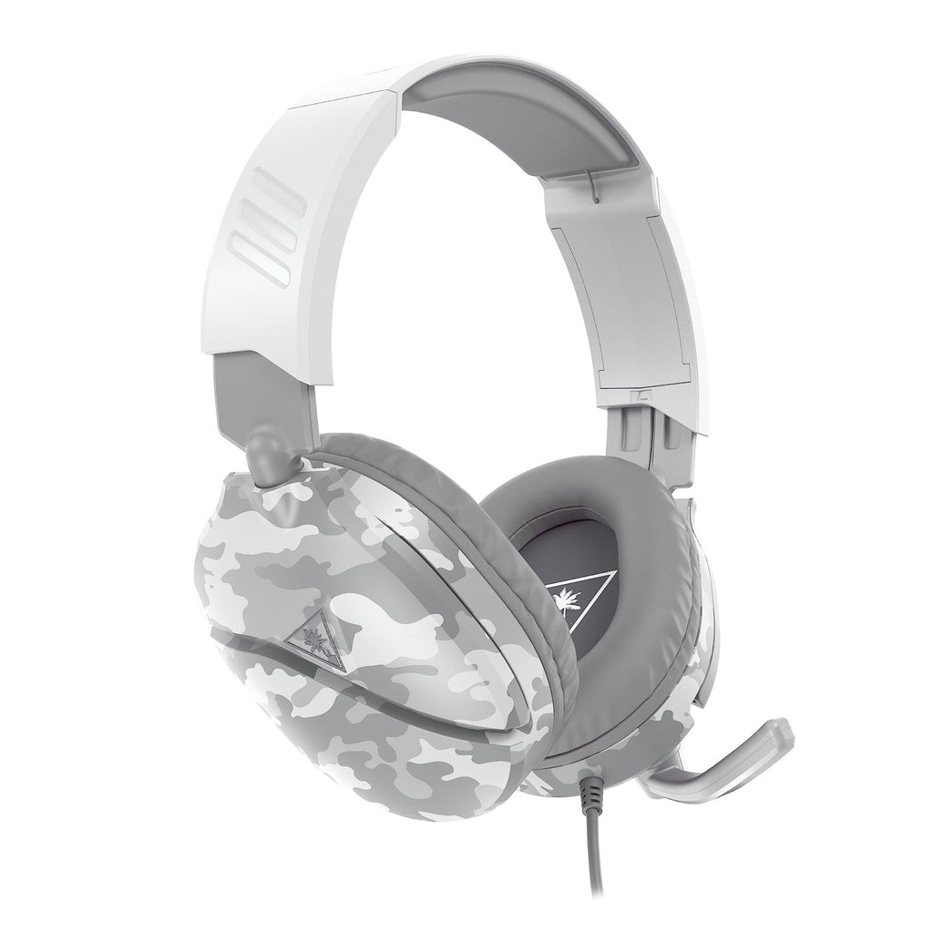 TURTLE BEACH Recon 70 Casque Gaming Filaire (Prise 3.5mm) - Micro Muet par Basculement - PC, PS5, Switch 2 & Xbox Series X|S - Camouflage Arctique