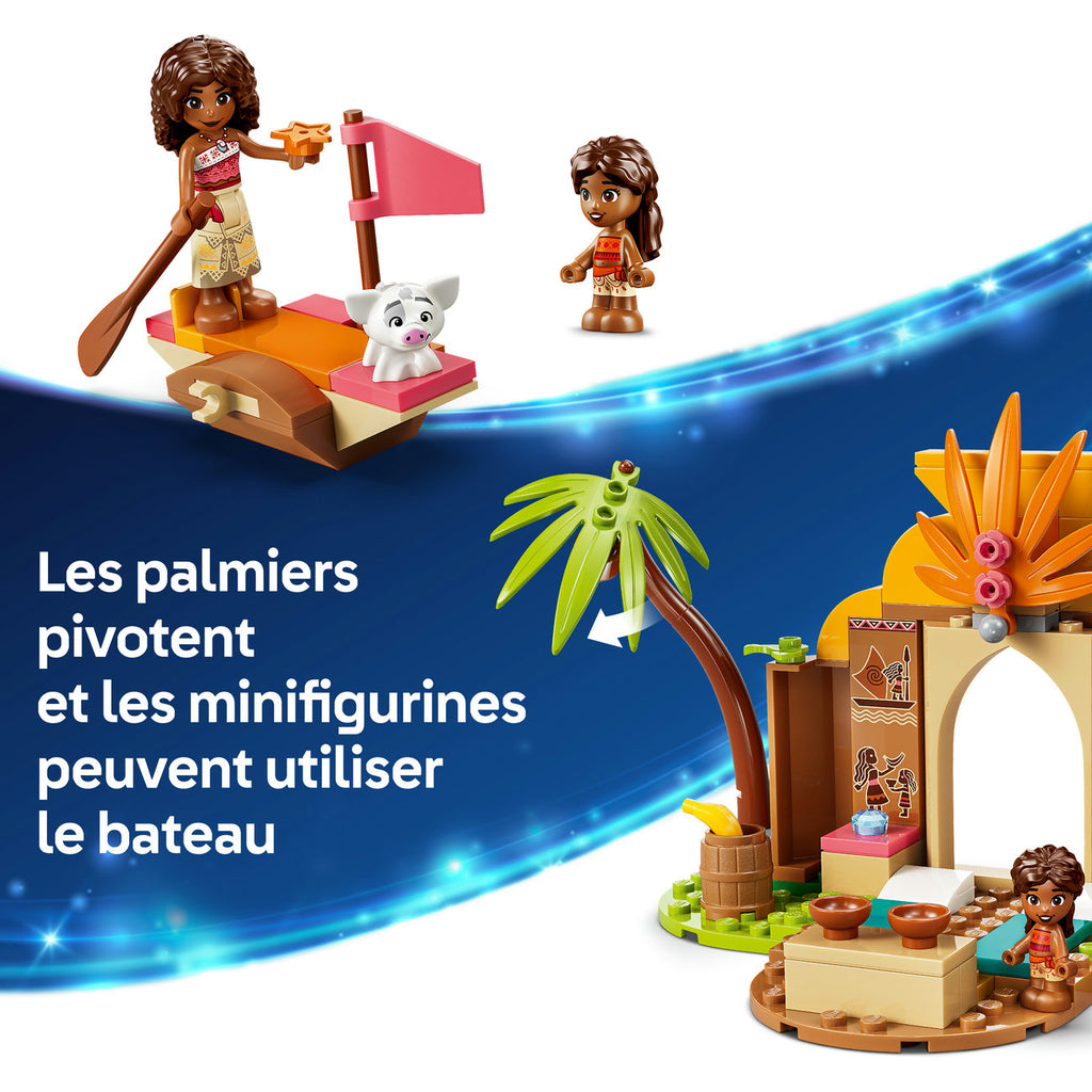 LEGO Disney Moana Ensemble de Construction Maison de Village et Canot 43282