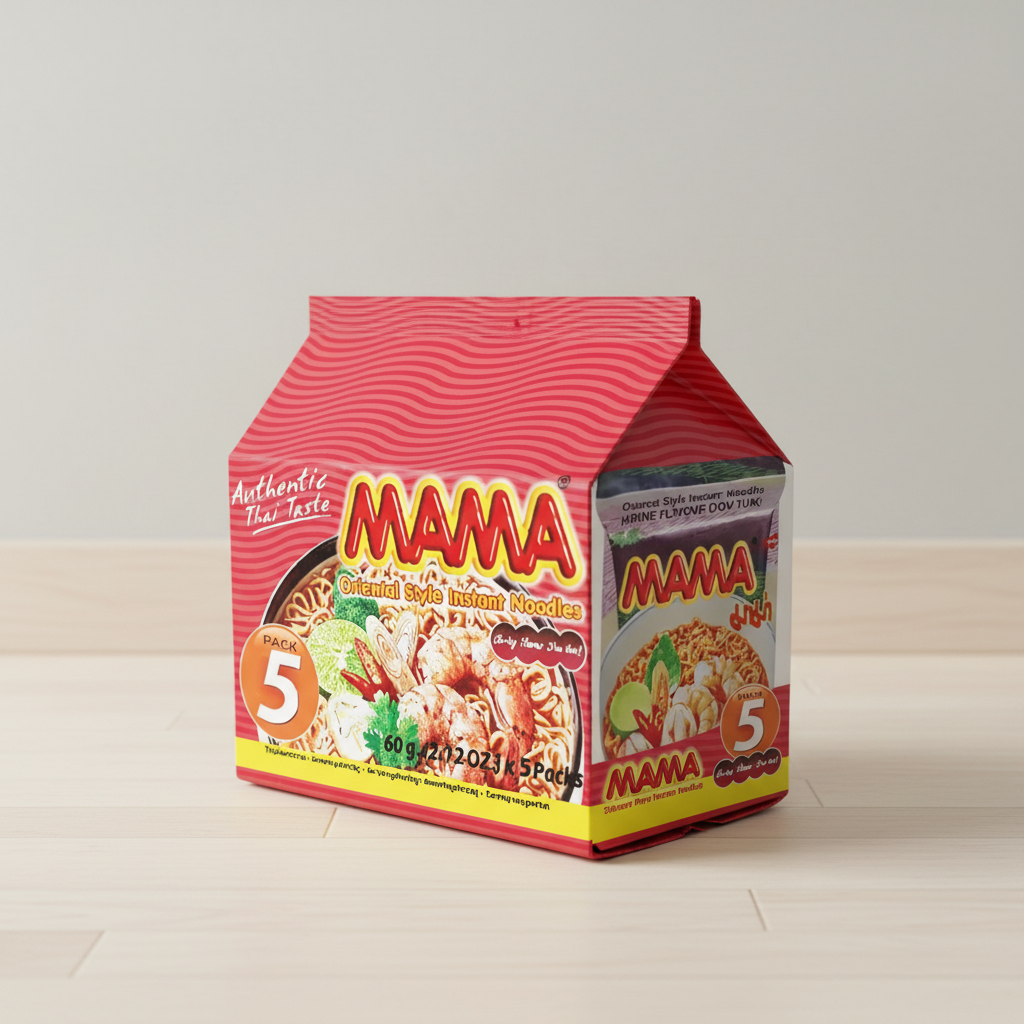MAMA Nouilles instantanées saveur crevette - 5 x 60 g
