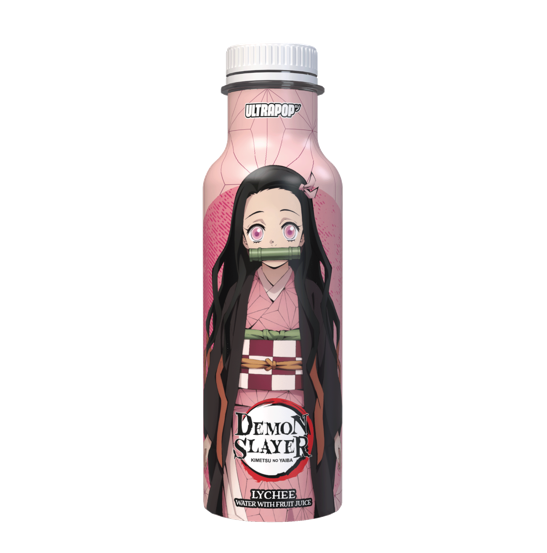 Ultra Pop Demon Slayer Nezuko Boisson aromatisée jus de fruit saveur litchi - 33 cl