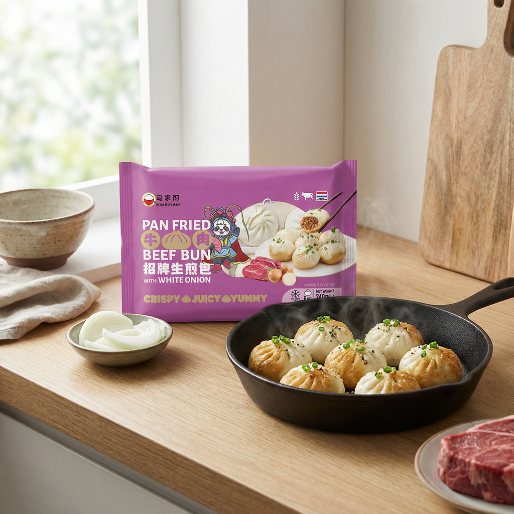 SIJIA Kitchen Bao Shengjian au bœuf 240 g