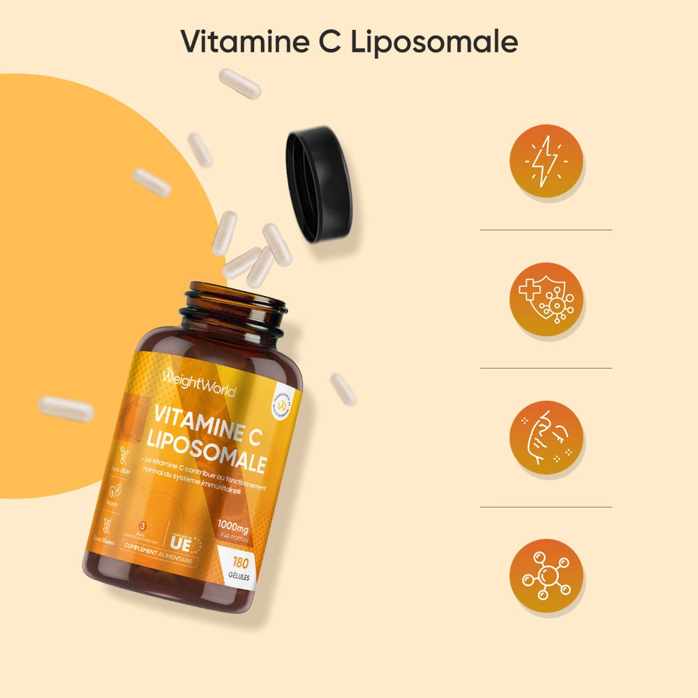 WeightWorld Vitamine C et Zinc 1000 mg - 180 comprimés