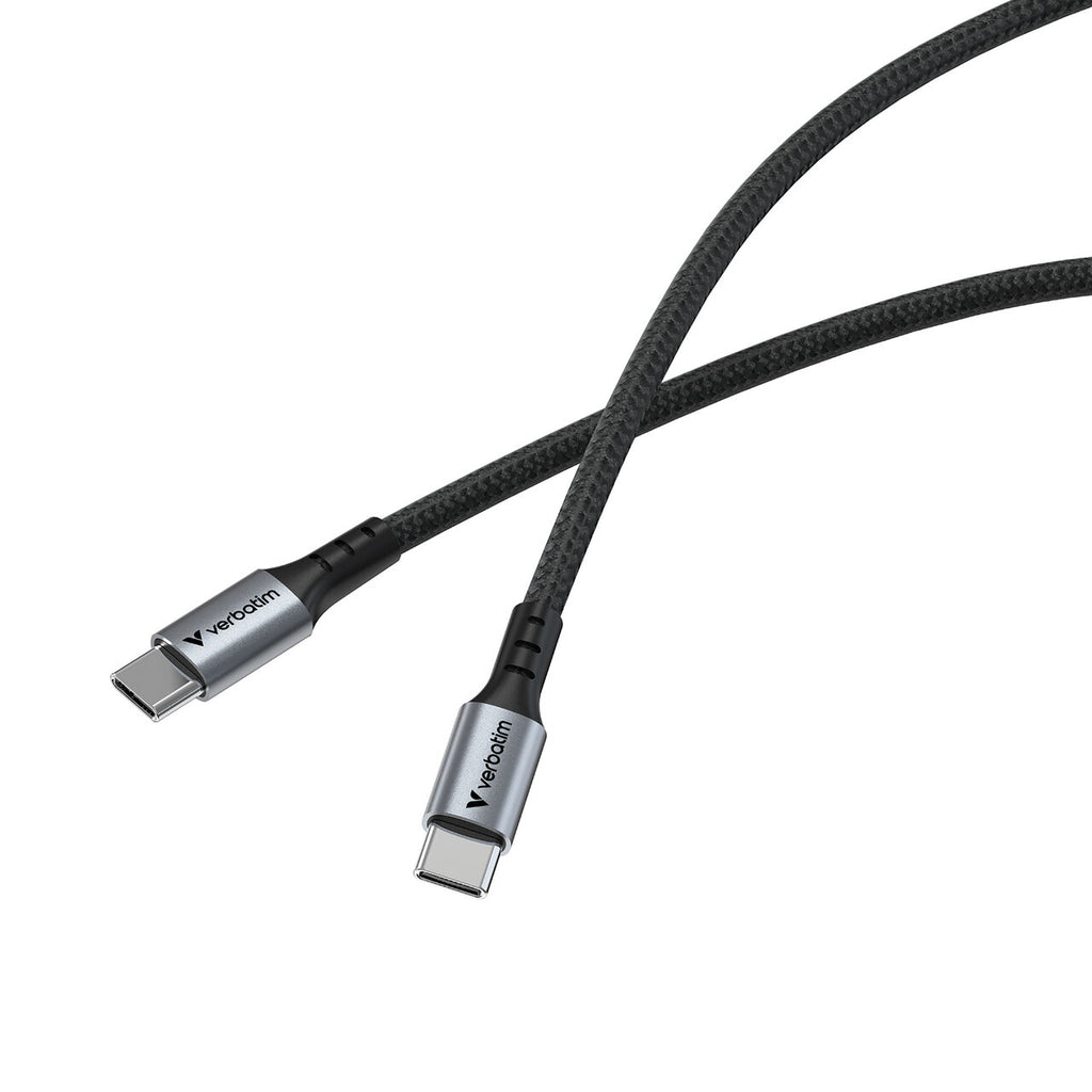 Verbatim Câble USB-C vers USB-C Synchronisation & Charge avec indicateur de puissance 100 W Noir