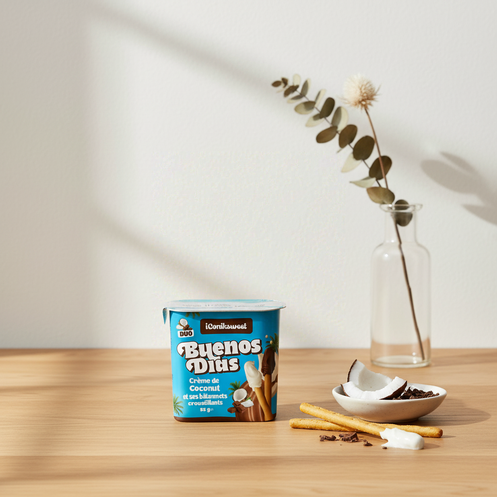 BUENOS DIAS Bâtonnets croustillants avec crème de noix de coco - 55 g