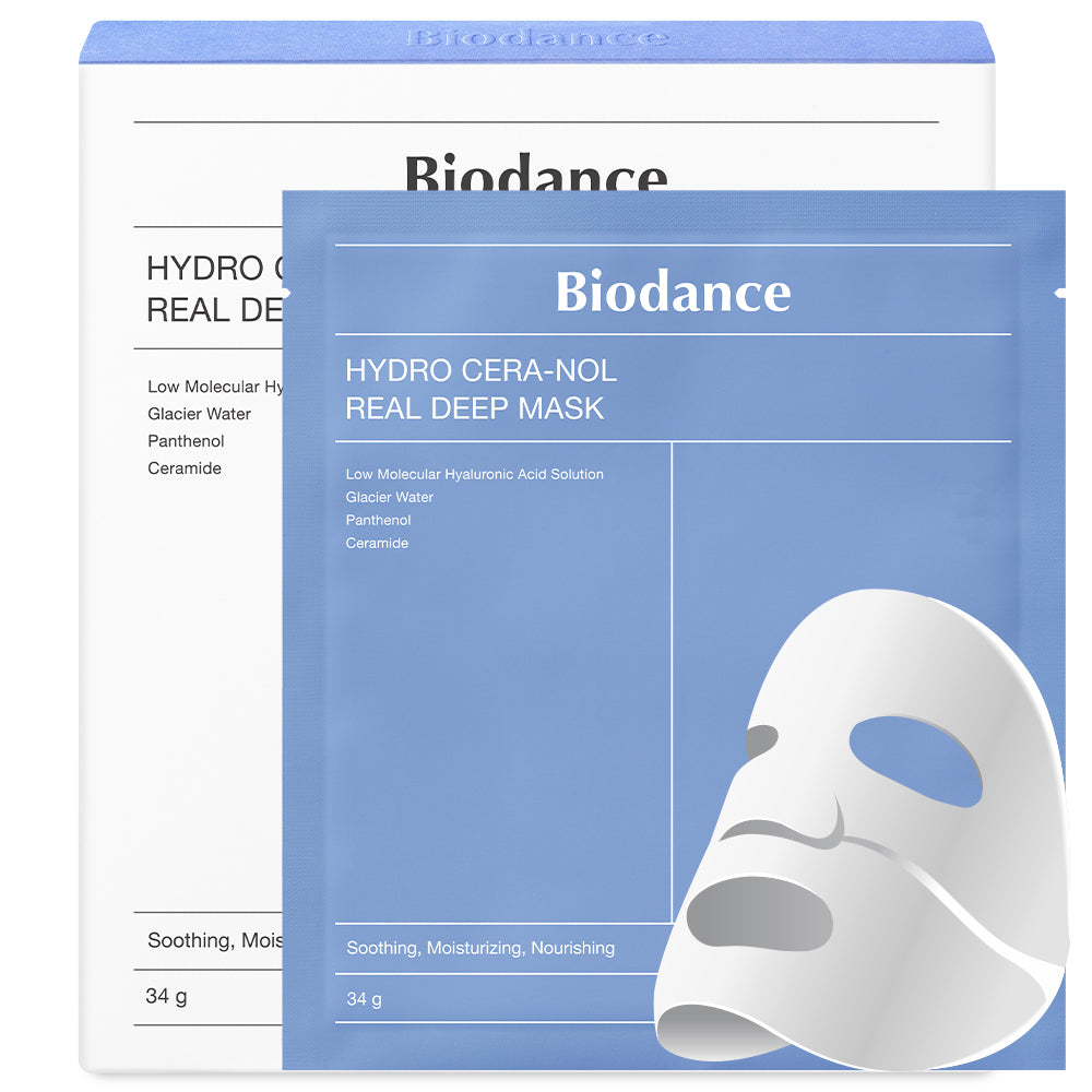 BioDance Hydro Cera-Nol Masque Véritable Profond - 1 Boîte 34 g X 4 Pièces
