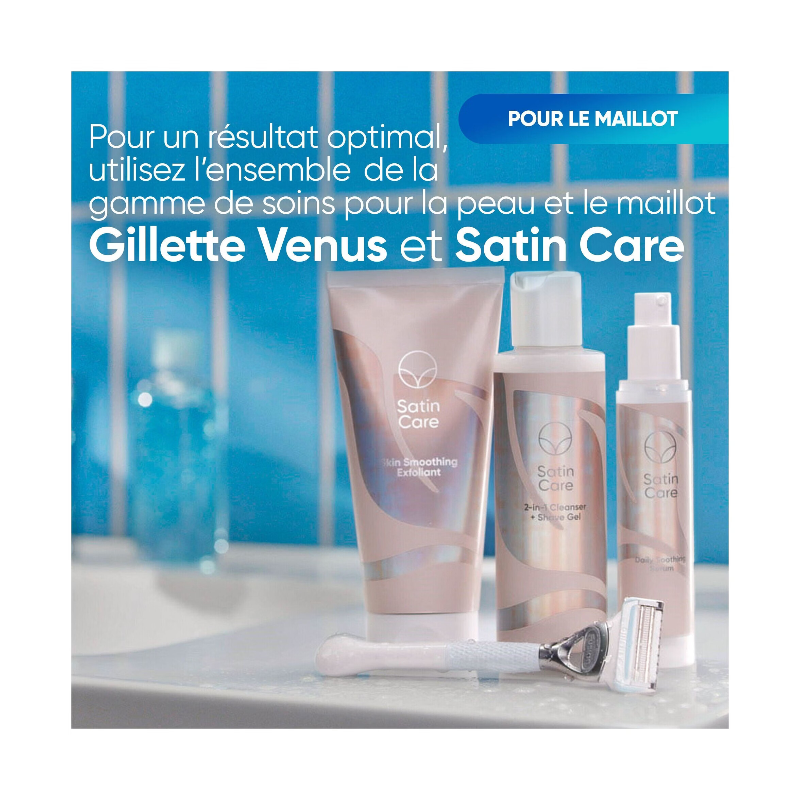GILLETTE VENUS Satin Care - Lames de rasoir à l’aloe vera - Lot de 8 lames