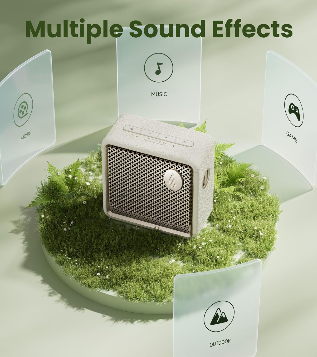 Edifier ES20 - Enceinte Bluetooth portable, IP67, étanche et antipoussière, 15 heures d’autonomie, connectivité sans fil pour la maison, le bureau et l’extérieur