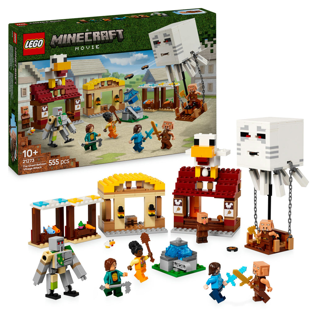 LEGO Minecraft 21273 L'attaque du village par le ballon Ghast