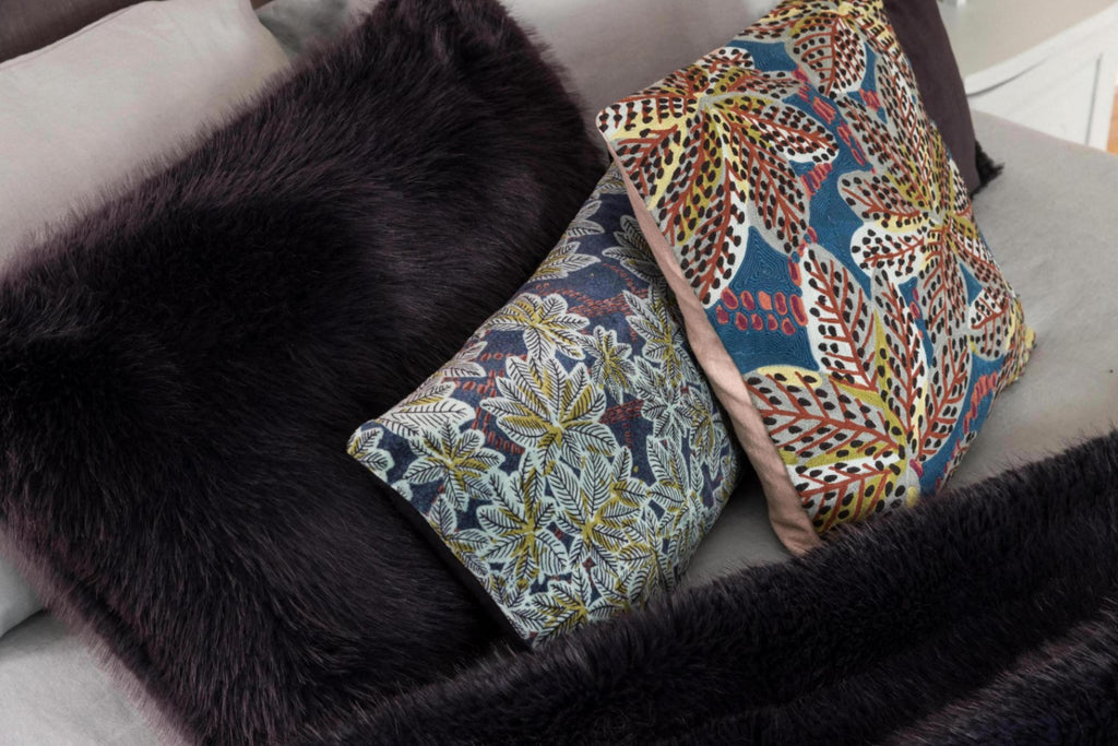 Vivaraise Housse de coussin recyclée NOLAN CAVIAR 40*65