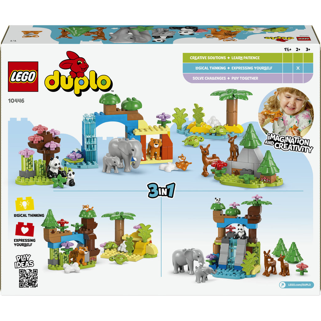 LEGO DUPLO Town 10446 Familles d’animaux sauvages 3-en-1