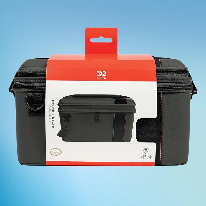Turtle Beach Étui 2-en-1 Playtrek pour Switch 2 - Licence Officielle Nintendo - Charcoal Black