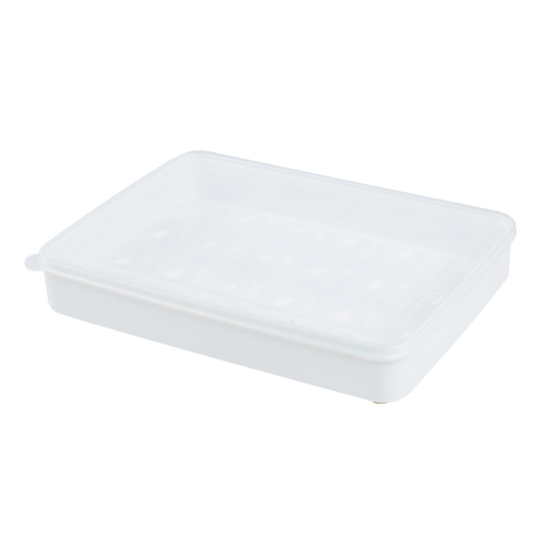 JORDAN&JUDY Lot de 2 boîtes de rangement pour œufs rectangulaire transparente avec 24 emplacements