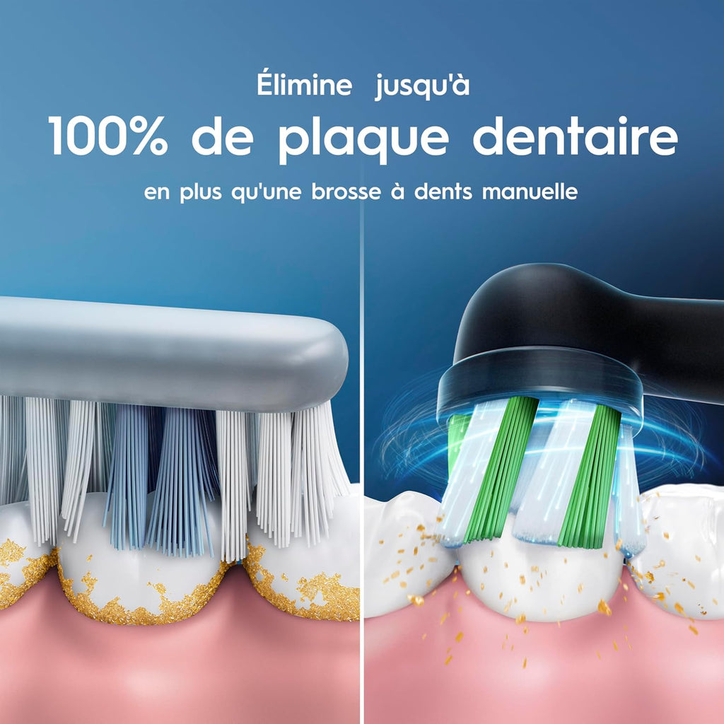 Oral-B Vitality Pro D103 Duo Pack - Brosses à Dents Électriques Rechargeables - Noir & Bleu - 3 Modes de Brossage