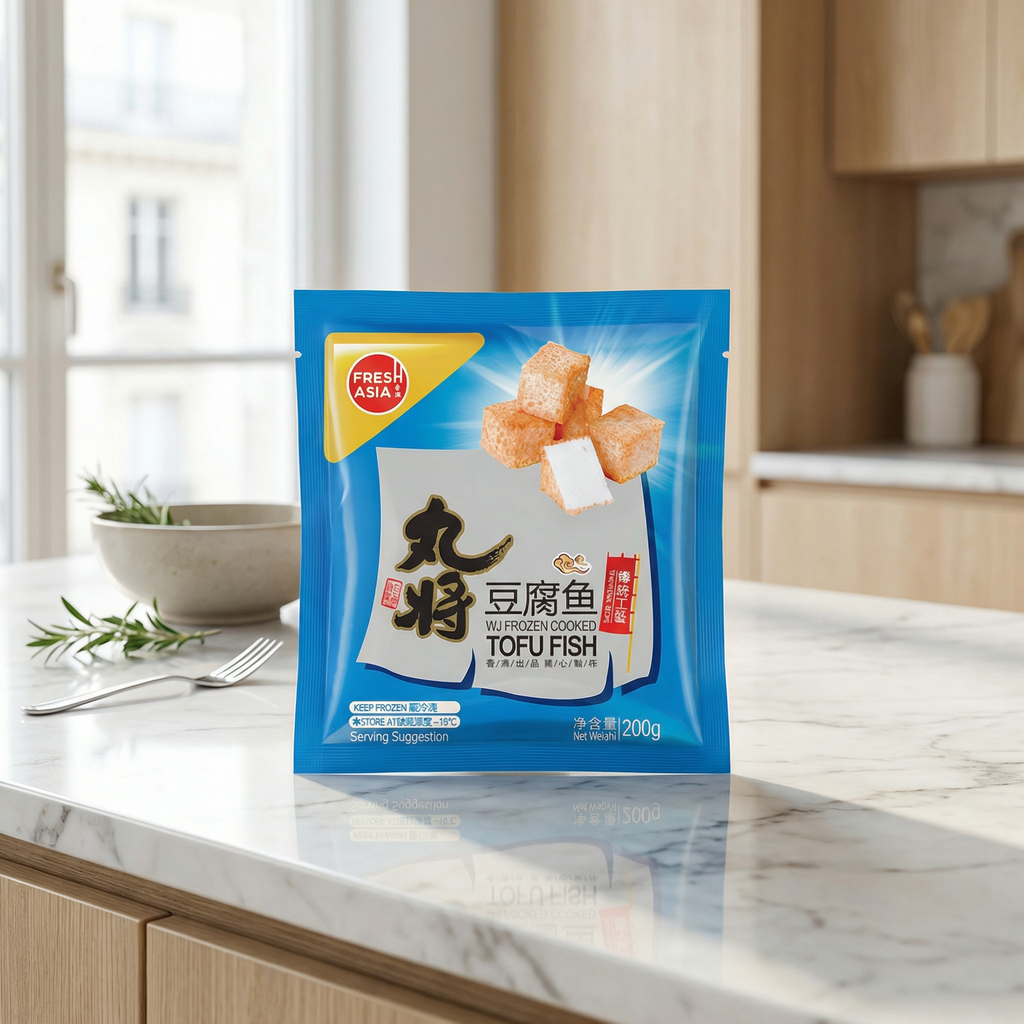 FRESHASIA Tofu de poisson pré-cuit surgelé - 200 g