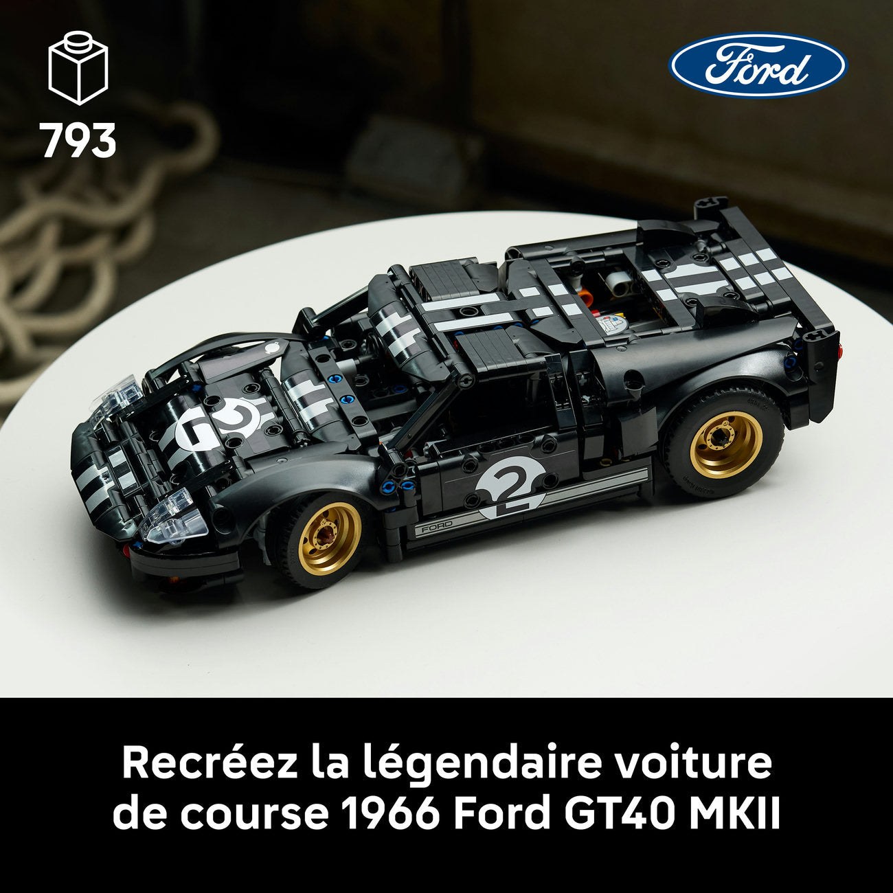 LEGO Technic 42223 La voiture de course 1966 Ford GT40 MKII